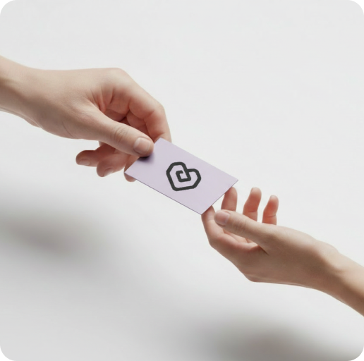 Upload a business card photo